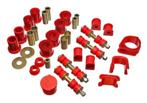 Ford ZX2 Bushing Kit - Energy Suspension - Hyper-Flex System - Red - `97-`01